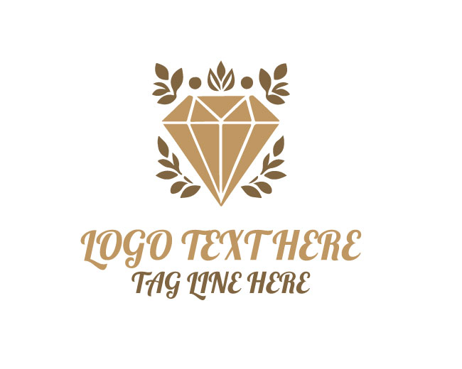 Minimal Floral Diamond Logo