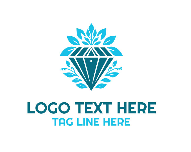 Blossom Edge Floral Diamond Logo