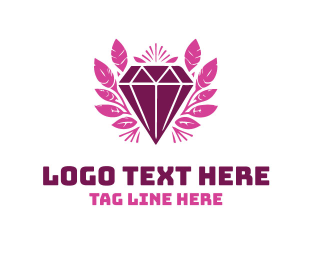 Bloom Symmetry Floral Diamond Logo
