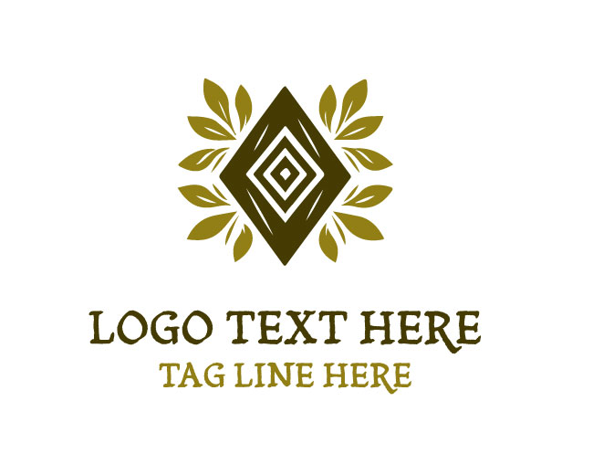 Natural Bloom Floral Diamond Logo