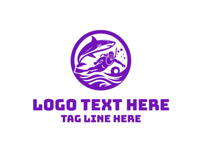 Scuba Diver Compass Logo