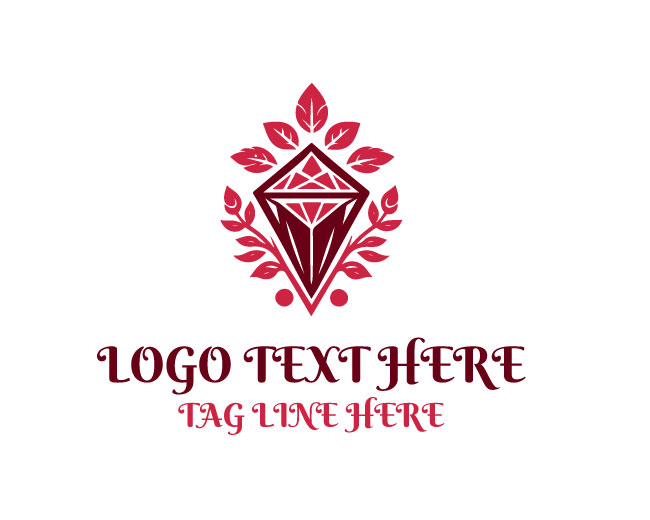 Blooming Frame Floral Diamond Logo