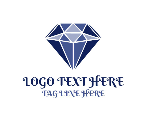 Nature Gem Floral Diamond Logo