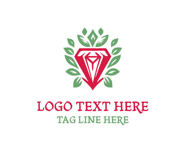 Soft Vine Floral Diamond Logo