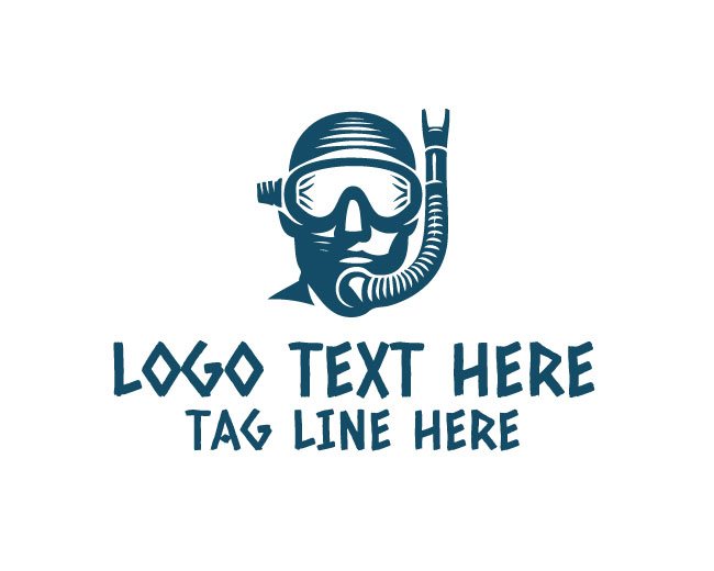 Snorkeling Coral Logo