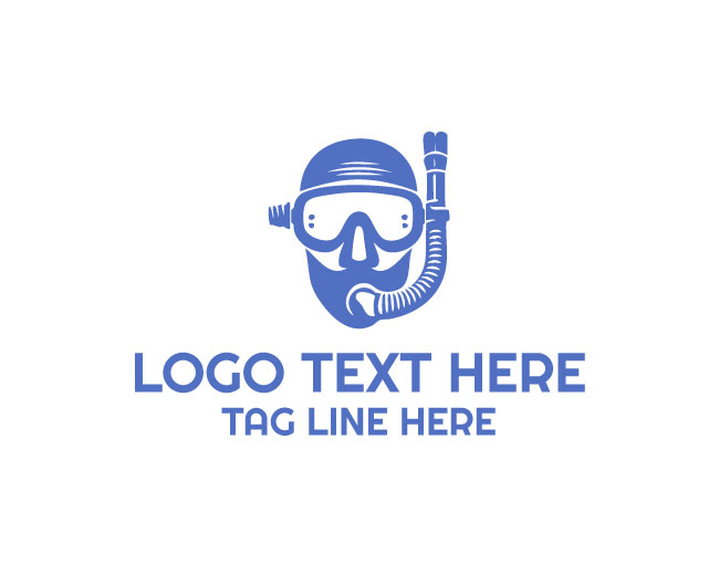 Snorkeling Underwater Logo