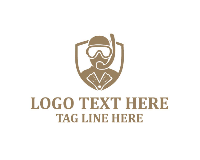 Snorkeling Minimal Logo