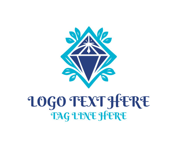 Blooming Symmetry Floral Diamond Logo