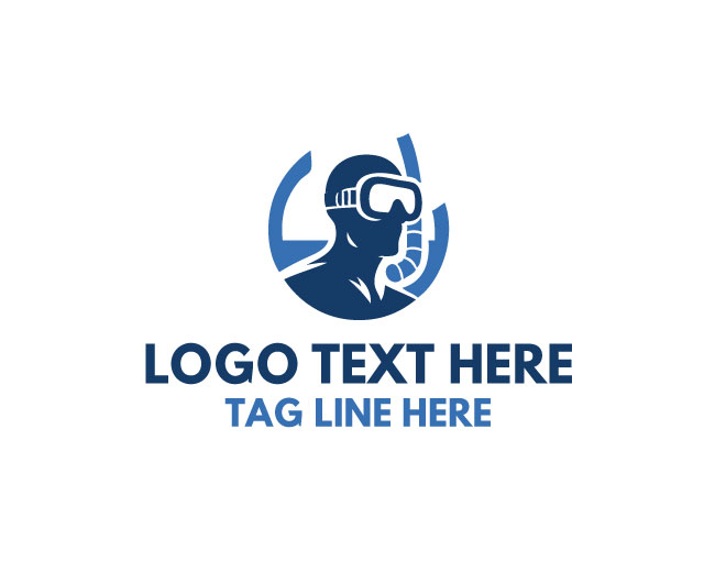 Snorkel Mask Wave Logo