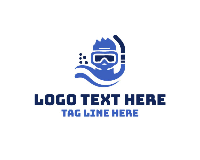 Snorkel Mask Modern Gear Logo