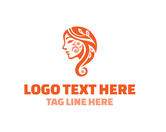 Woman Face Paint Drip Logo