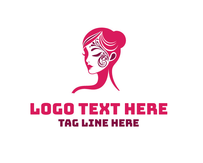 Royal Art Woman Face Painting Logo
