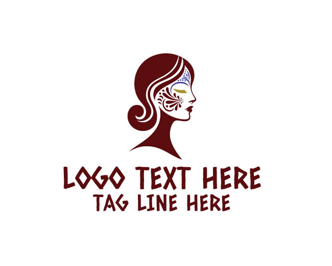 Luxury Face Art Woman Logo