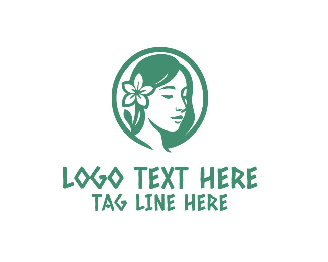 Color Art Woman Face Painting Logo