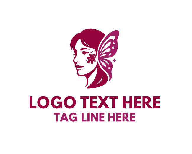 Beauty Art Woman Face Painting Logo