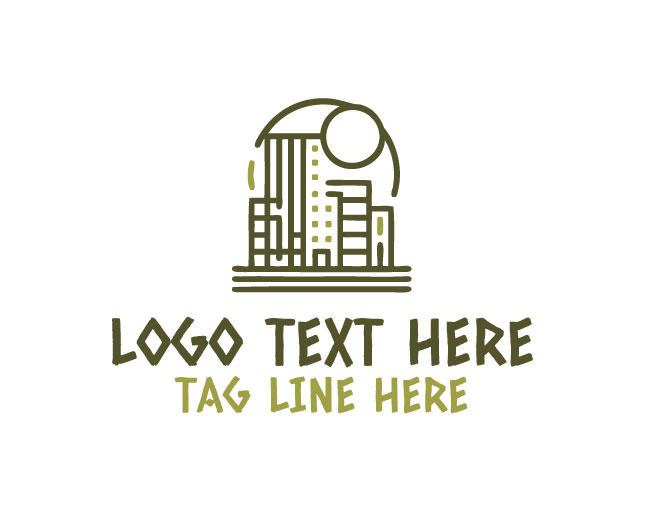 Architecture Building Line Logo