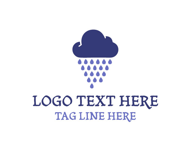 Cloud Drop Minimal Logo
