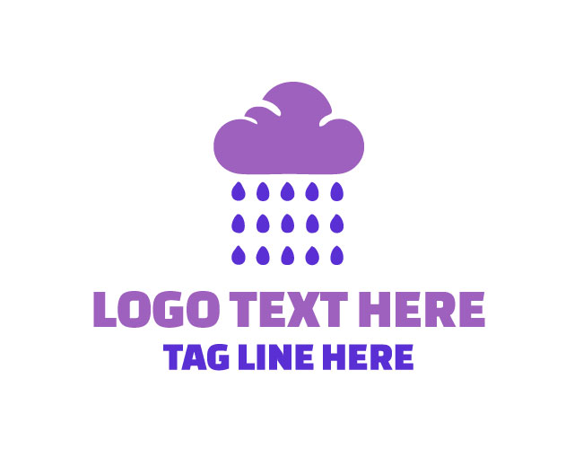 Cloud Drop Modern Logo