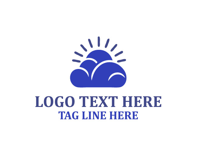 Cloud Sun Weather Logo