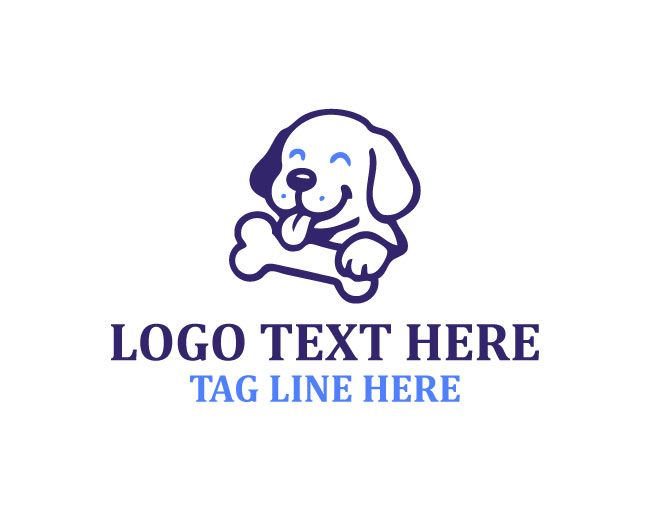 Cute Dog Treat Logo