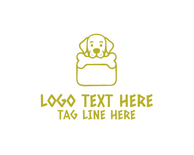Friendly Dog Food Treat Logo