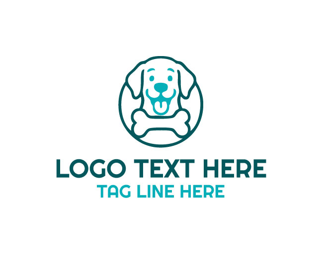Friendly Dog Bone Logo
