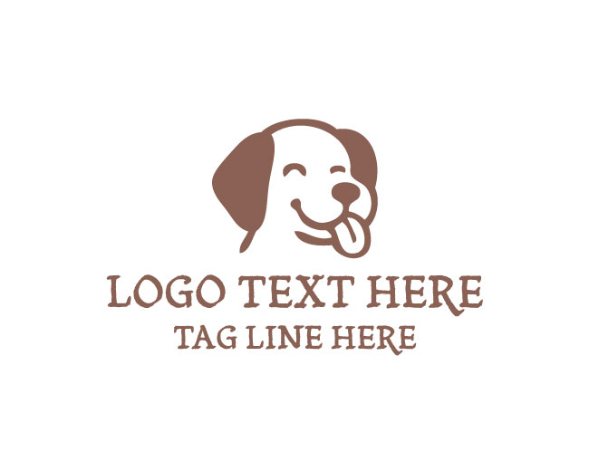 Friendly Dog Treat Icon Logo