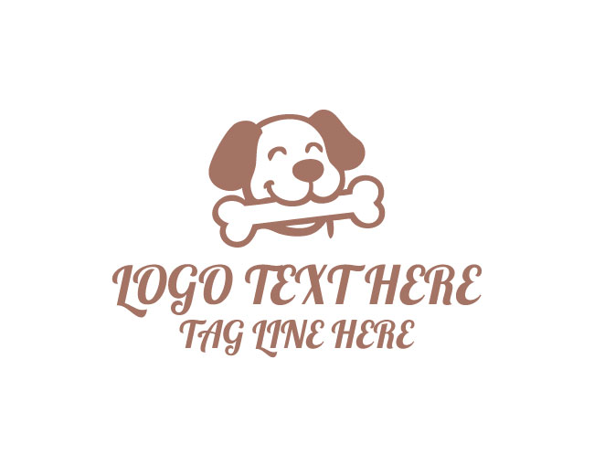 Friendly Dog Treat Minimal Logo