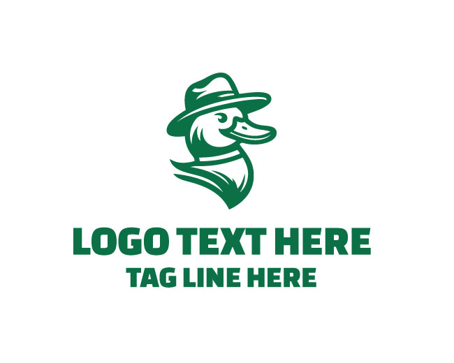 Duck Mascot Sports Logo