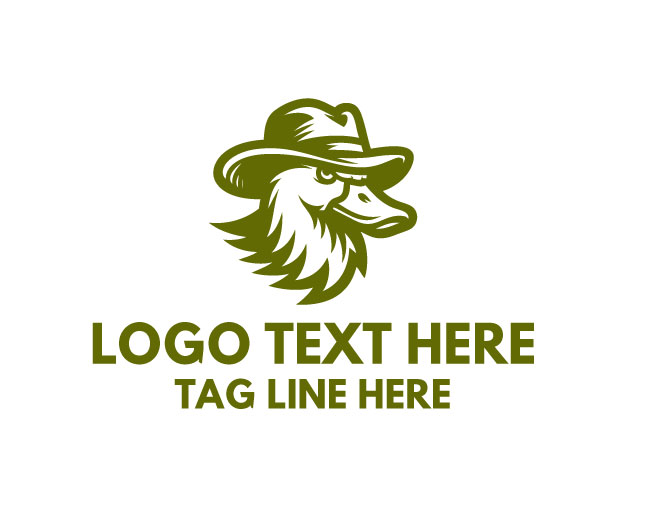 Duck Mascot Modern Logo