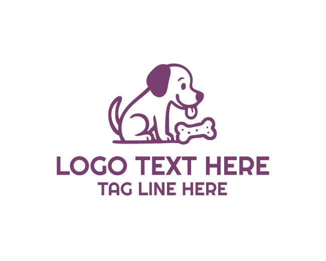 Dog Treat Happy Pet Logo