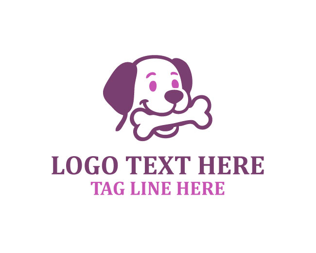 Friendly Dog Treat Food Logo