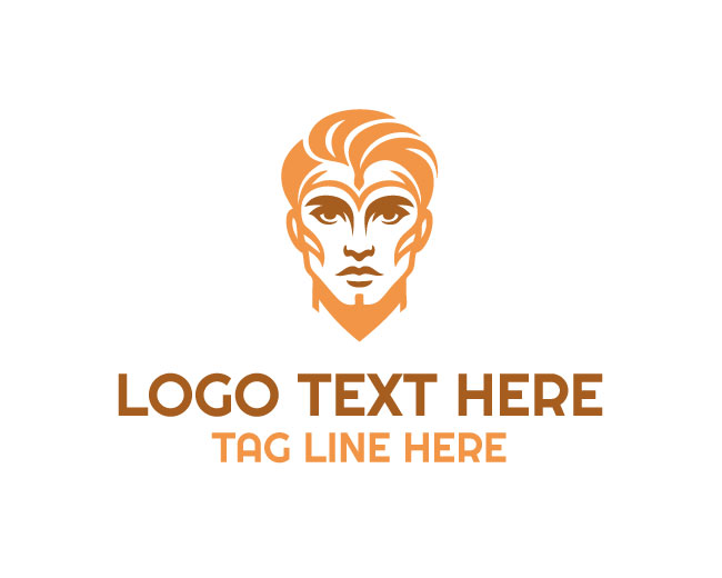 Man Face Painting Logo