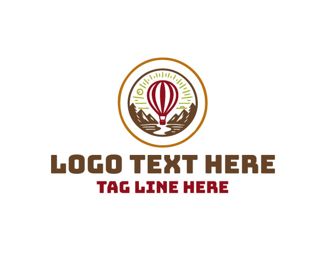 Mountain Balloon Peak Logo
