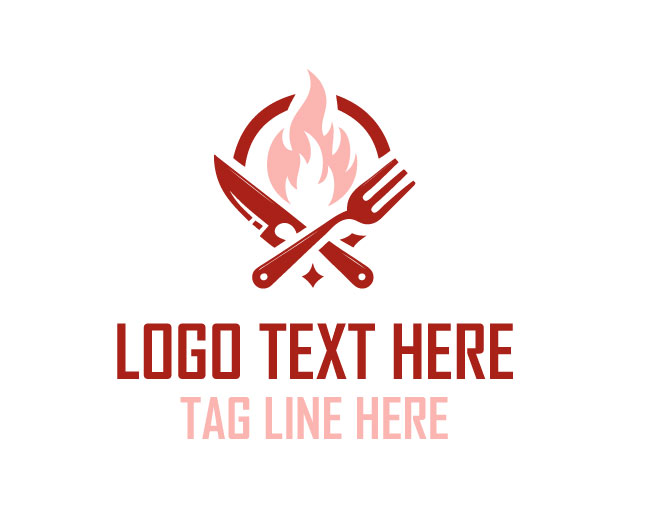 Roasting Kitchen Emblem Logo