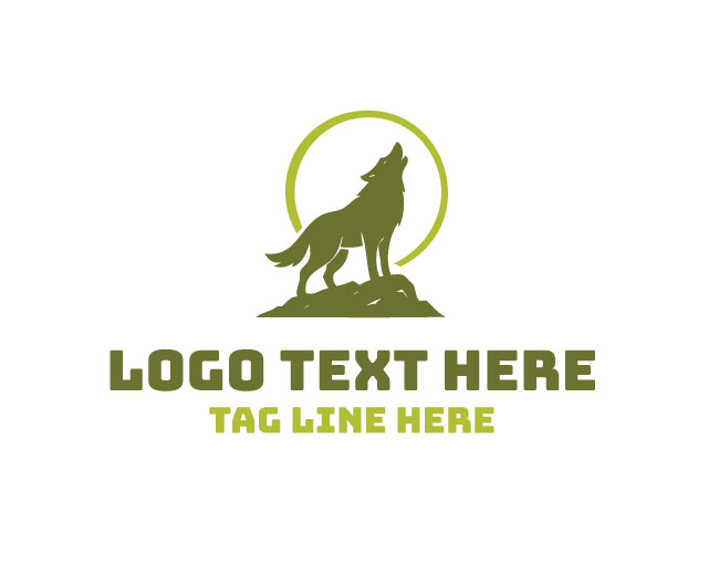 Wolf Abstract Fill Logo