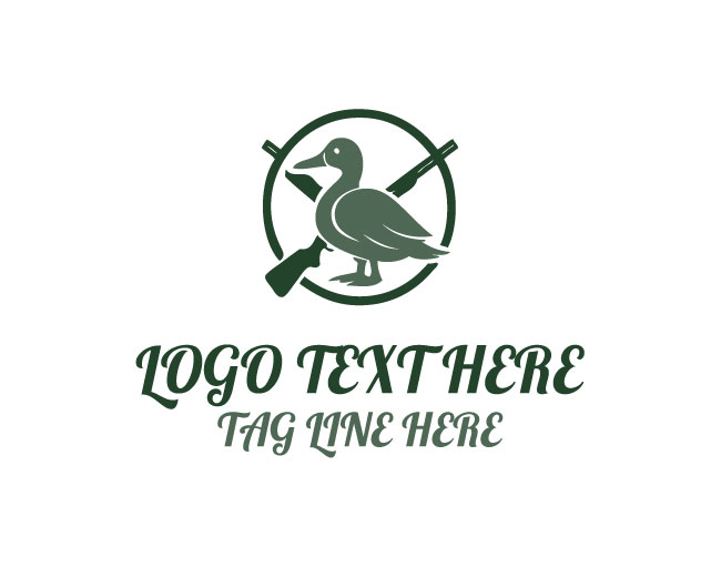 Duck Hunting Shooting Logo