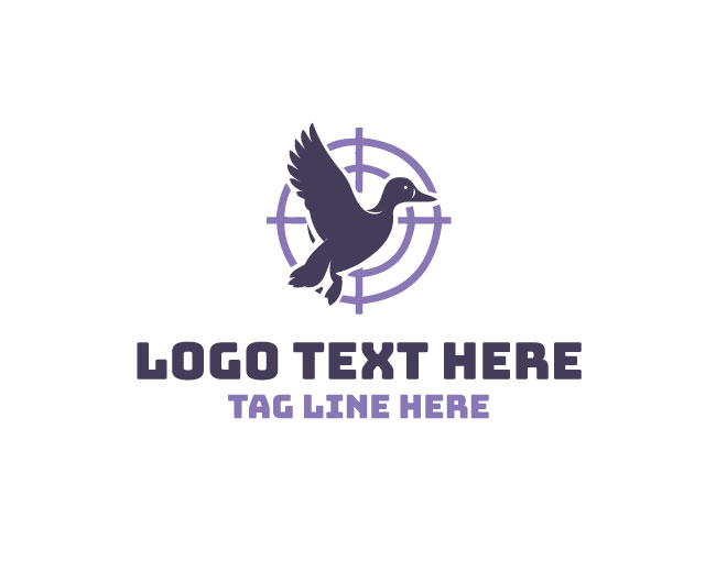 Duck Hunting Target Logo