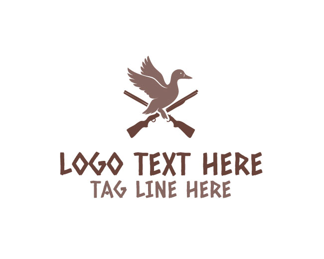  Duck Hunting Gun Logo