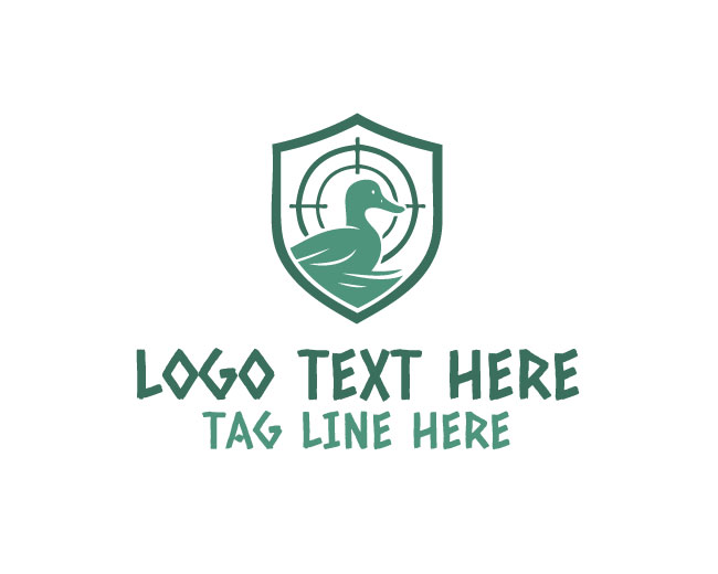 Duck Hunting Target Logo