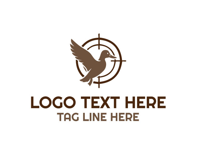  Duck Hunting Gun Logo