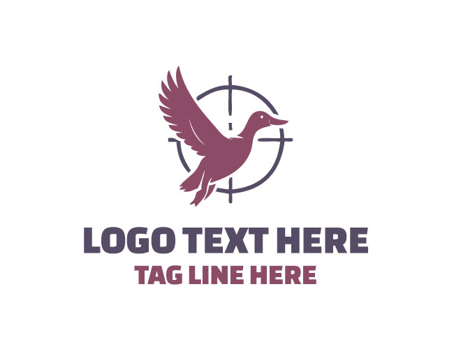 Duck Hunting Target Logo