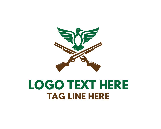 Duck Hunting Shot Logo