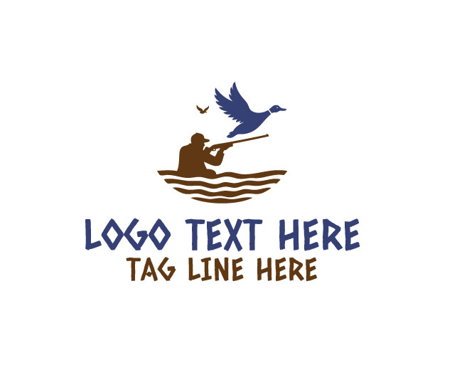 Duck Hunting Wildlife Logo