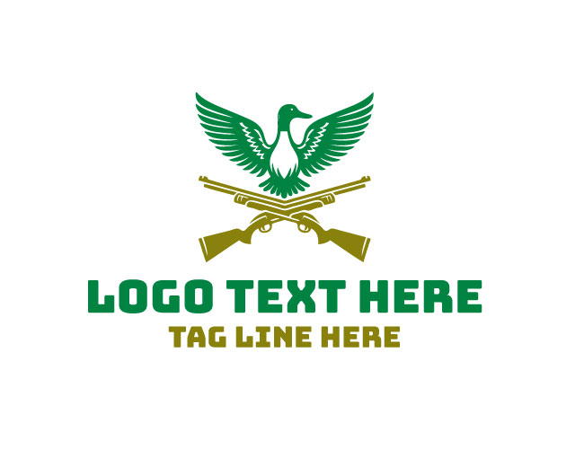  Duck Hunting Aiming Logo