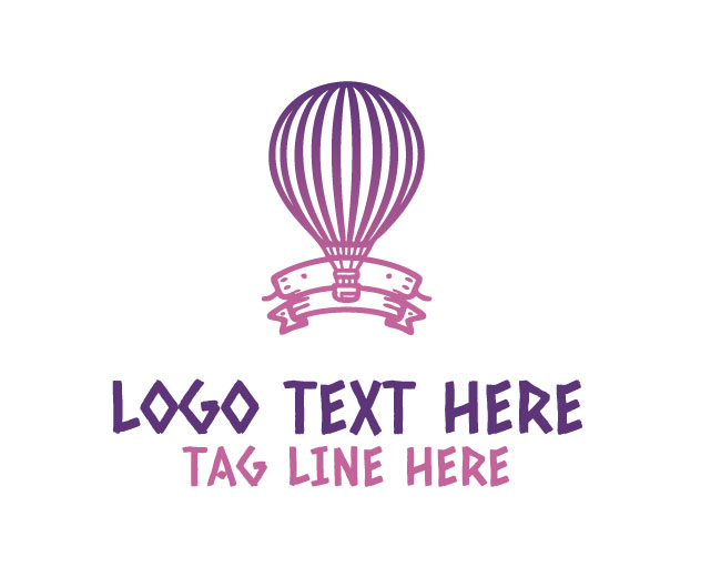 Hot Air Balloon pink Logo