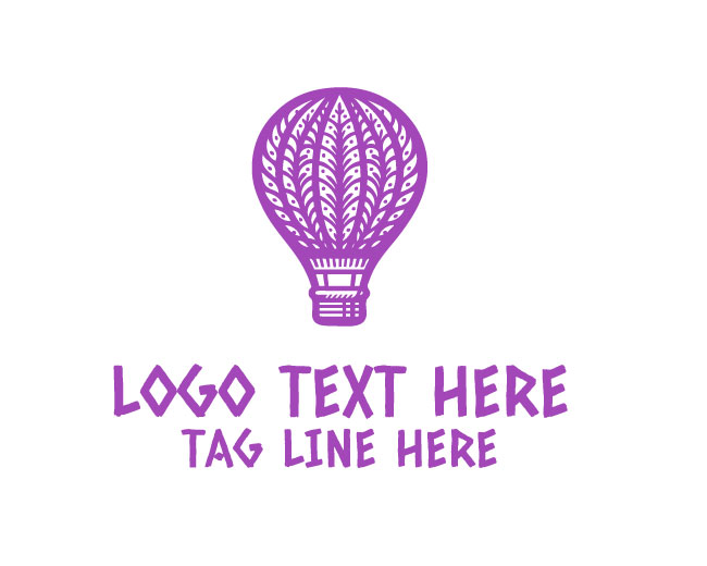  Hot Air Balloon Floating Logo