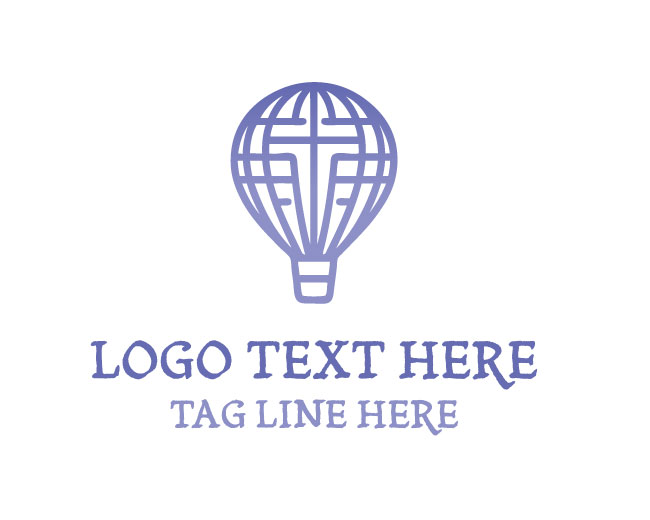 Hot Air Balloon Tourism Logo
