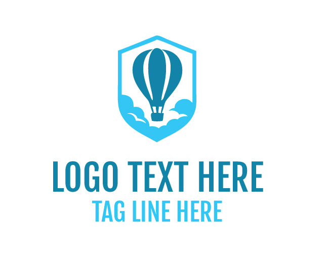 Hot Air Balloon Air Route Logo