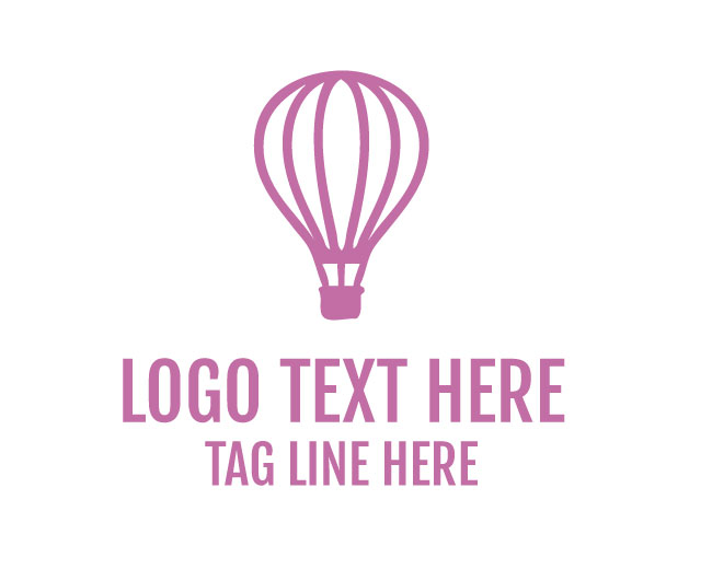 Hot Air Balloon Travel Logo